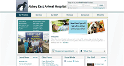 Desktop Screenshot of abbeyeastanimalhospital.com